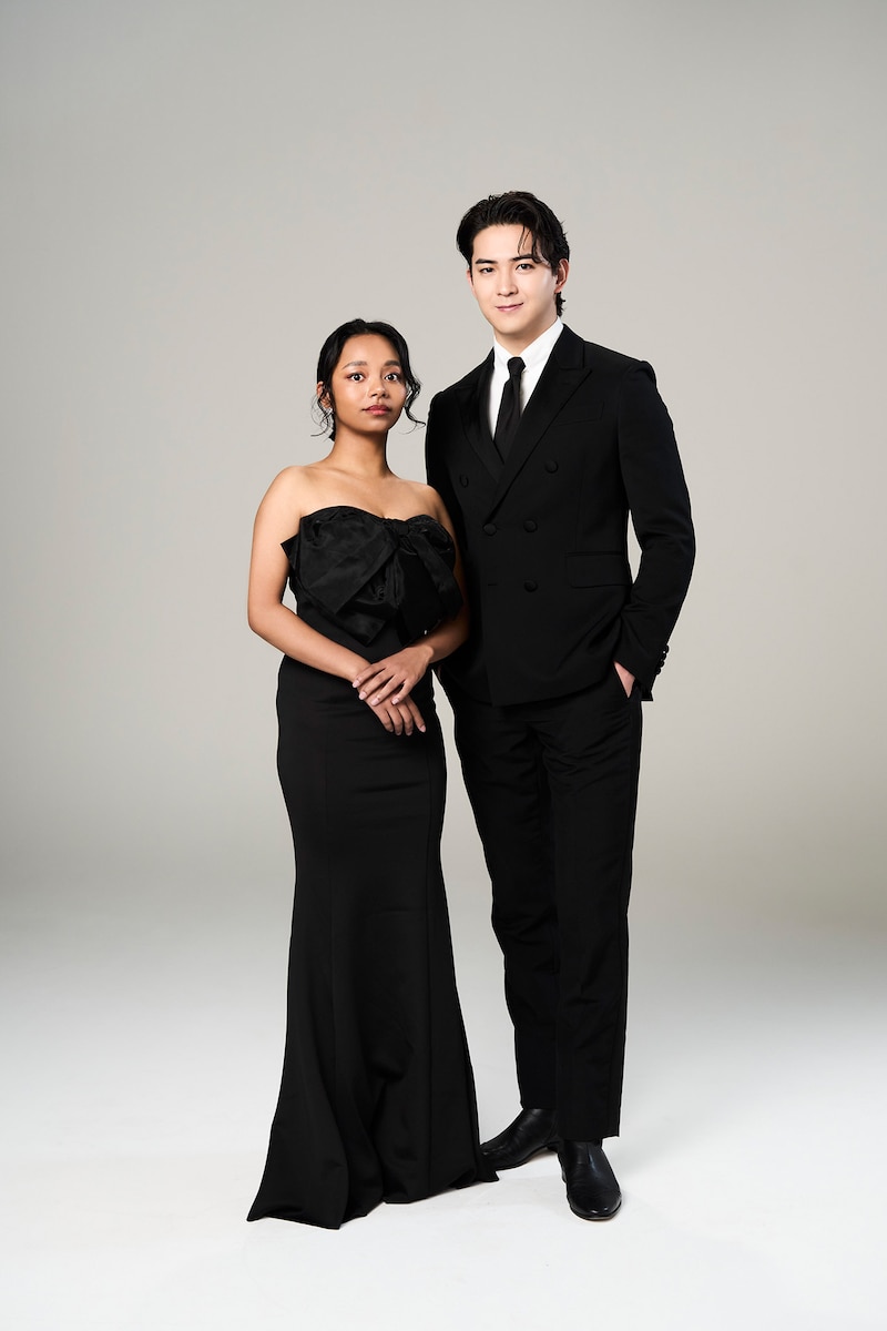 左からルミーナ、甲斐翔真。