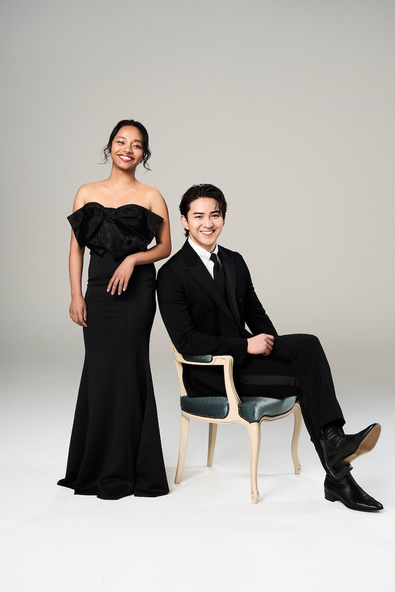 左からルミーナ、甲斐翔真。