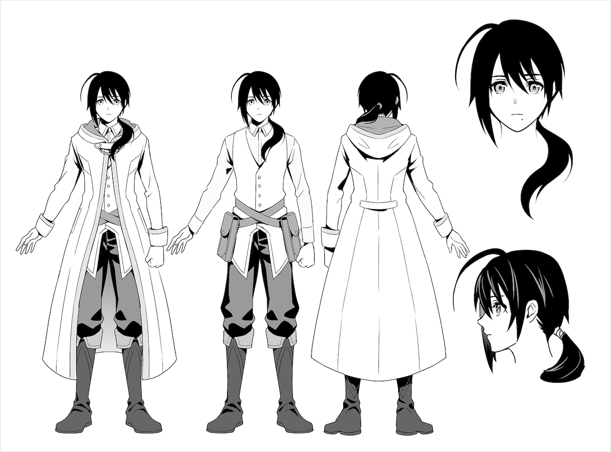 主人公・シャルマのキャラクター設定図。