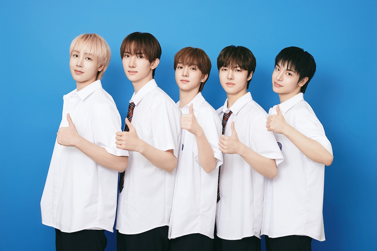 xikersの“マンネライン（弟組）”。左からHUNTER、SEEUN、YUJUN、JUNGHOON、YECHAN。