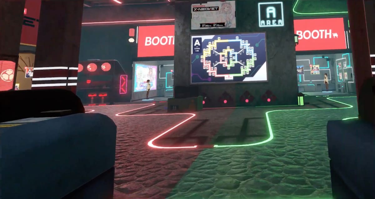 「X-NEOKET」サークルエリアの入り口。