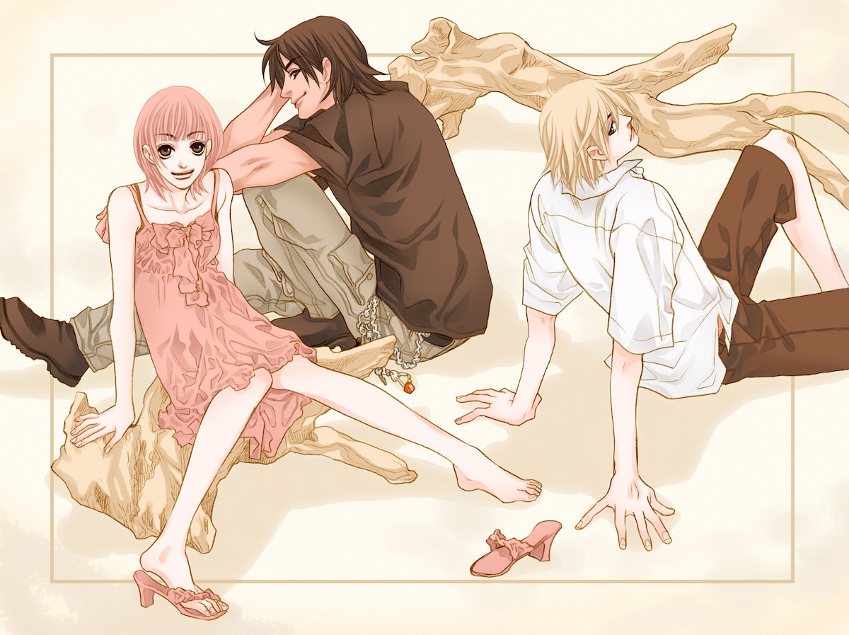 「空色海岸」のカラーイラスト。