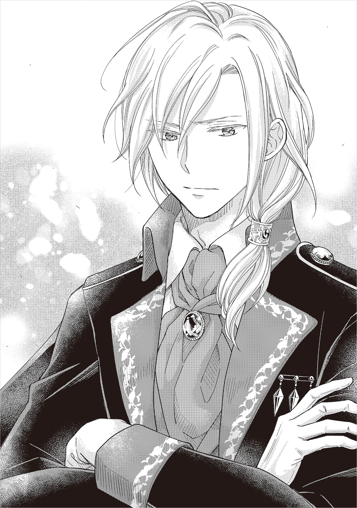 「ヤンデレ魔法使いは石像の乙女しか愛せない 魔女は愛弟子の熱い口づけでとける」第2話より、ララの目覚めを20年間待って32歳になったアリステア。