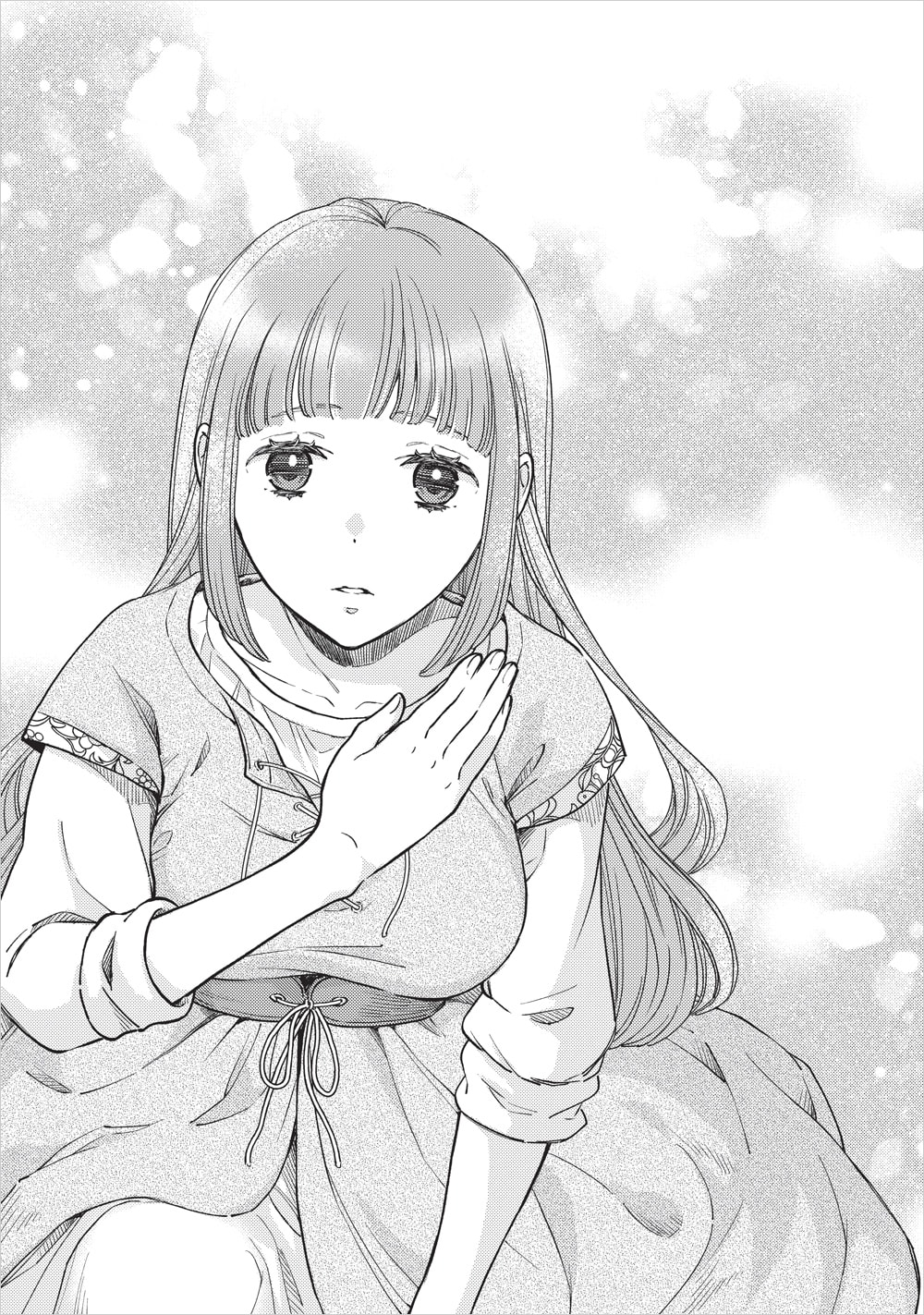 「ヤンデレ魔法使いは石像の乙女しか愛せない 魔女は愛弟子の熱い口づけでとける」第16話より、アリステアと20年ぶりの再会を果たしたララ。