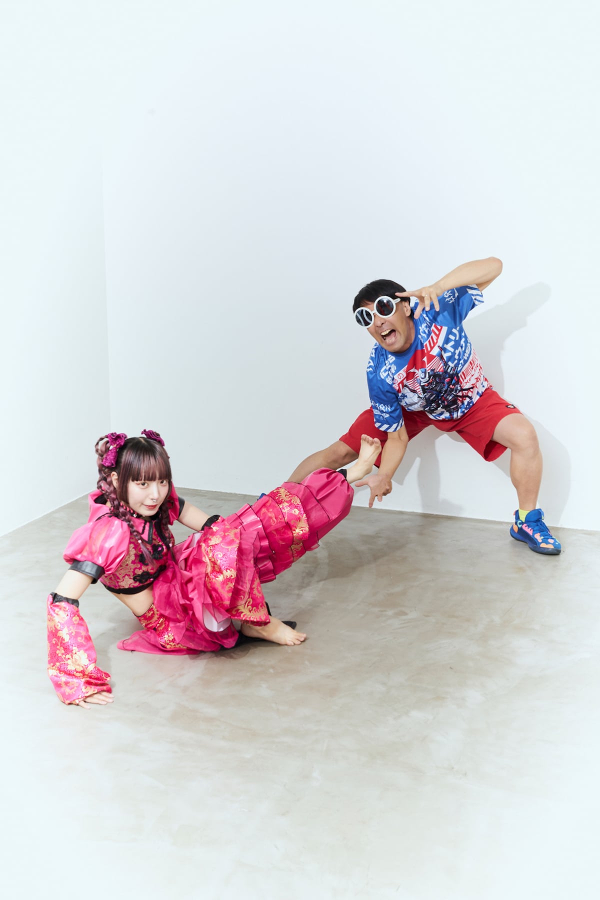 左からねるん、田家大知。