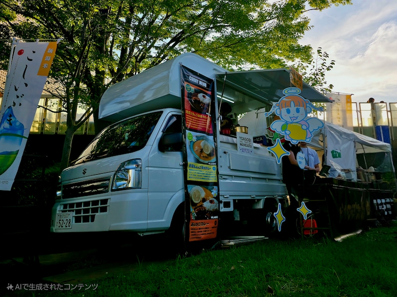 「～WANPAKU MATSURI～」エリアで撮影した写真で「生成AI編集」を使うと……