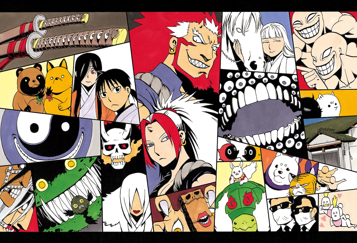 「黄泉のツガイ」第22話より。現時点で登場しているツガイのほとんどが描かれている。