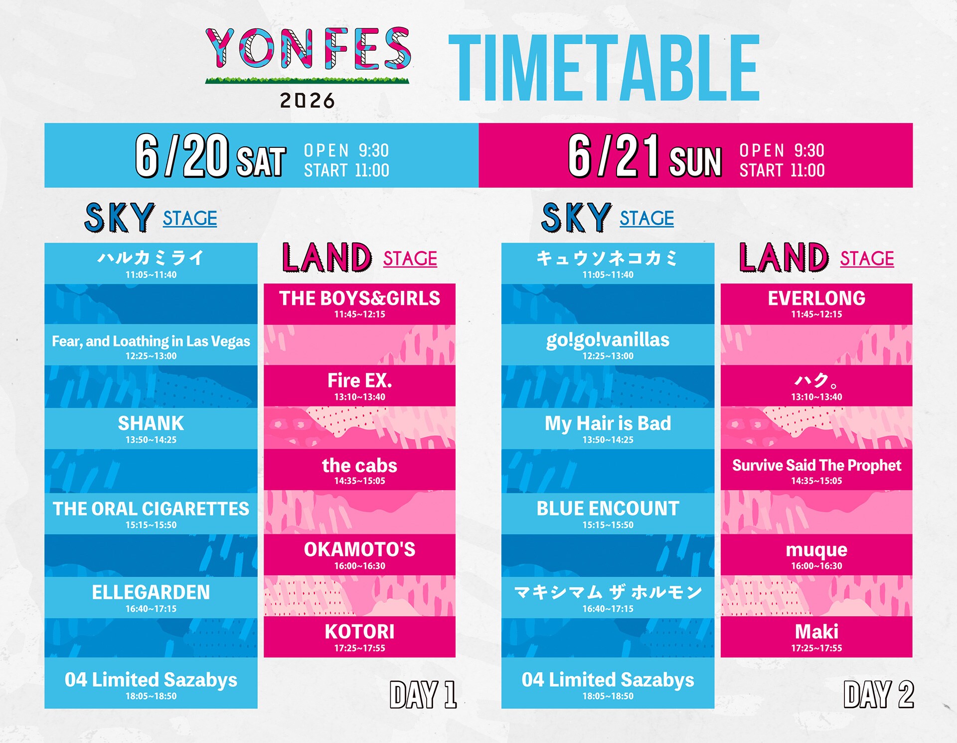 04 Limited Sazabys「お互いバチバチにやりたいな」、主催フェス「YON