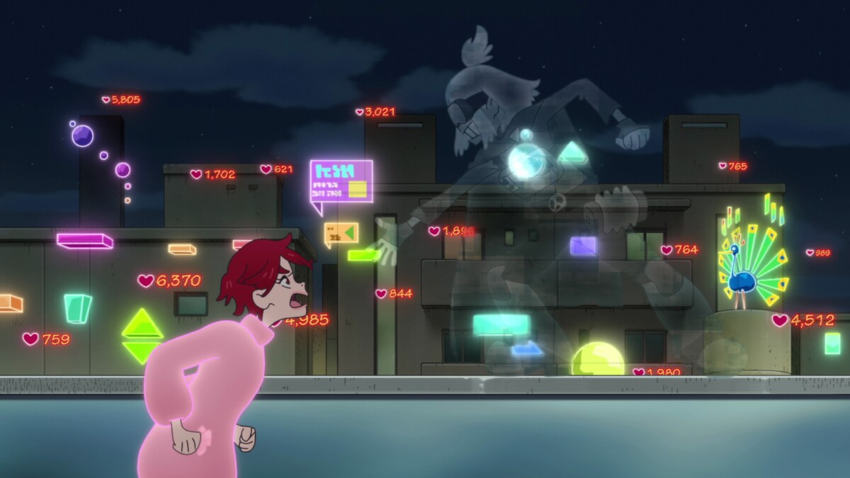 偶然であった謎の存在であるハックにも物怖じしないベリィ（左）。