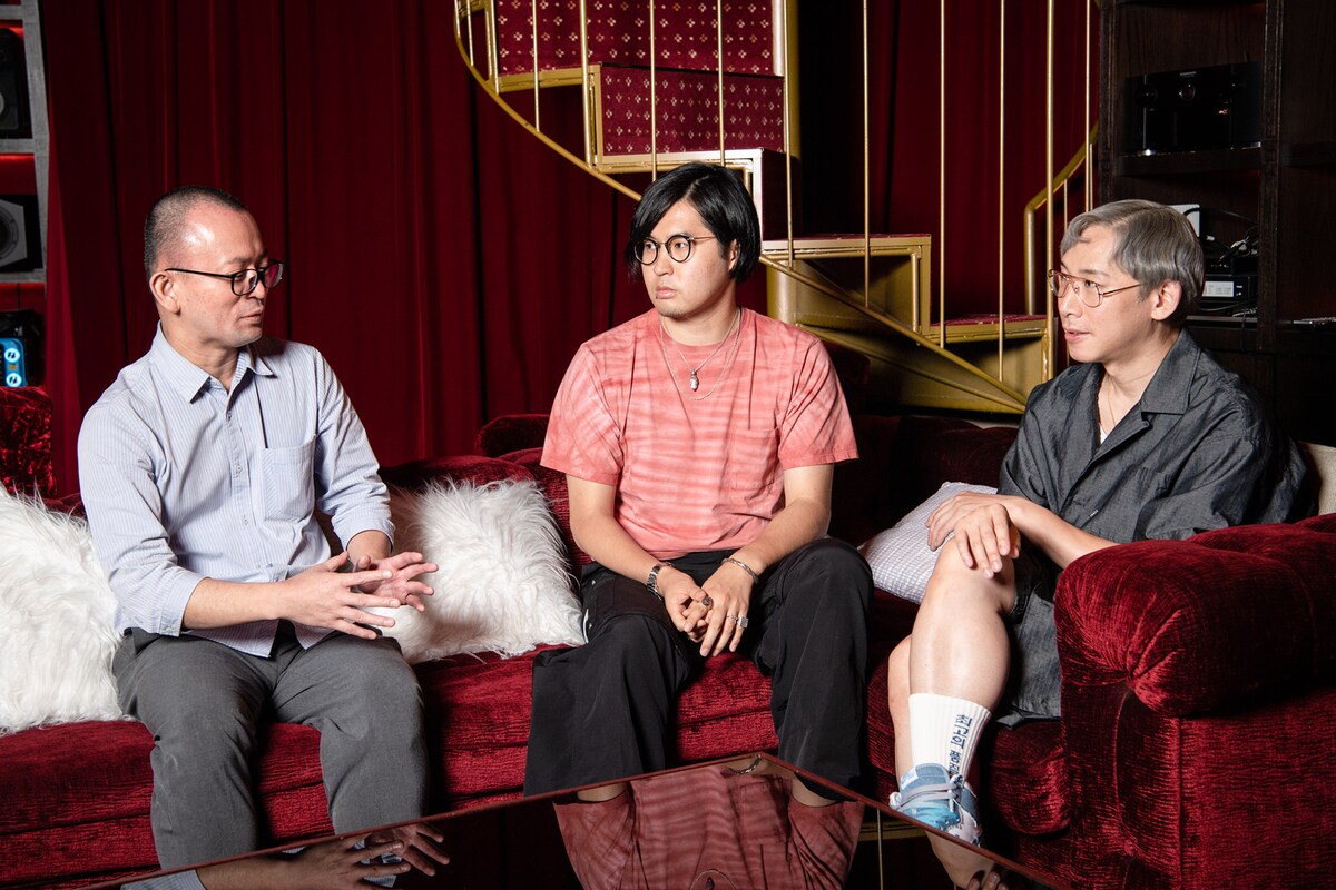 左からYebisu303、KOTARO SAITO、ミト。