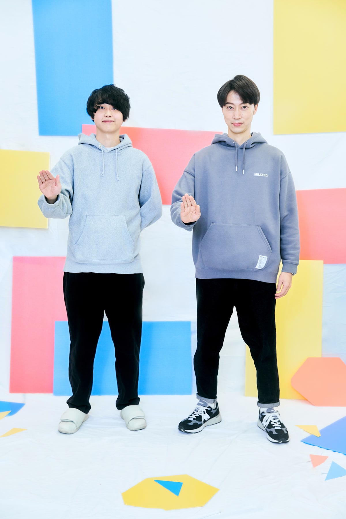 左からぜったくん、金田哲。