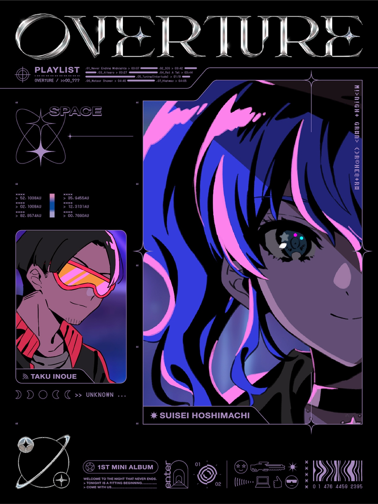 星街すいせい Midnight Grand Orchestra 複製原画 星街すいせい&TAKU INOUEによる音楽プロジェクト「Midnight